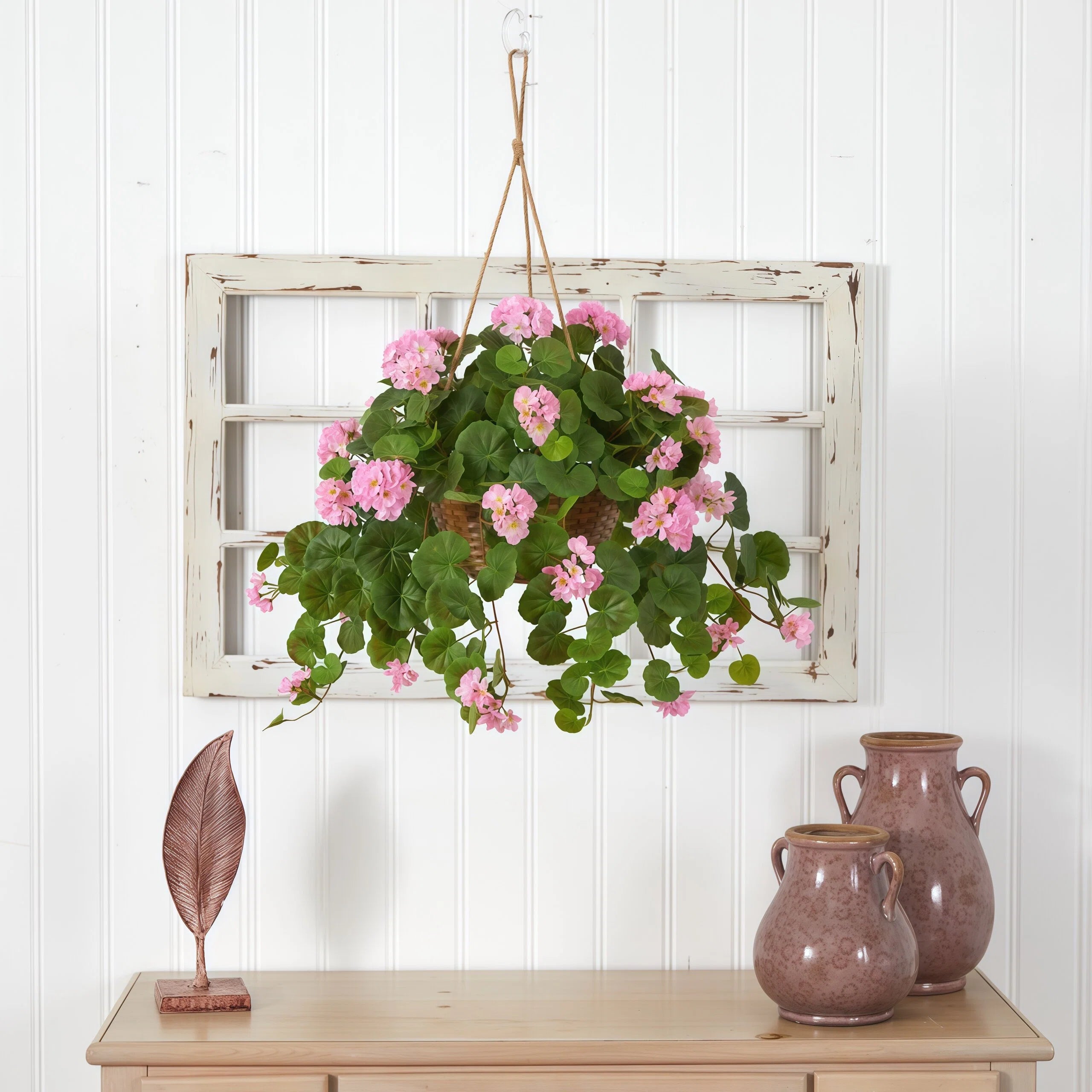 Hanging Artificial Flower Basket